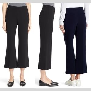 NWT $285 Theory Laleenka Flare Crop Pants in‎ Black [SZ 4 ]